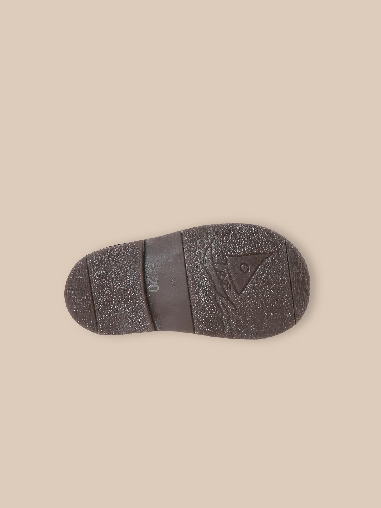 Geschulpte babybottines in leer