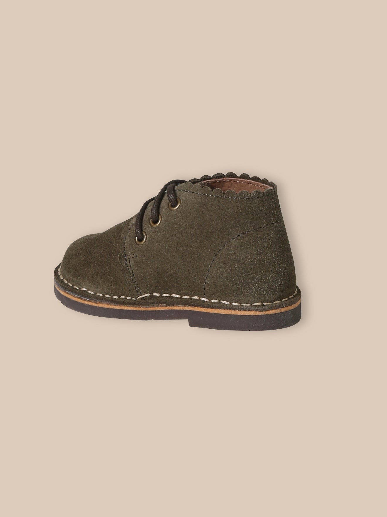 Babybottines in suèdeleer