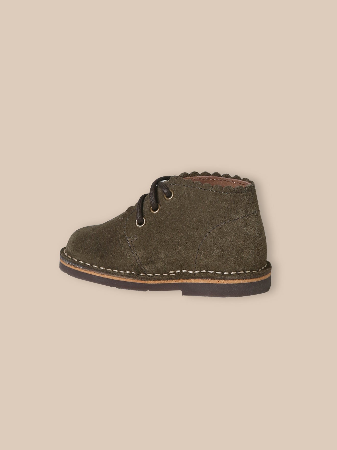 Babybottines in suèdeleer