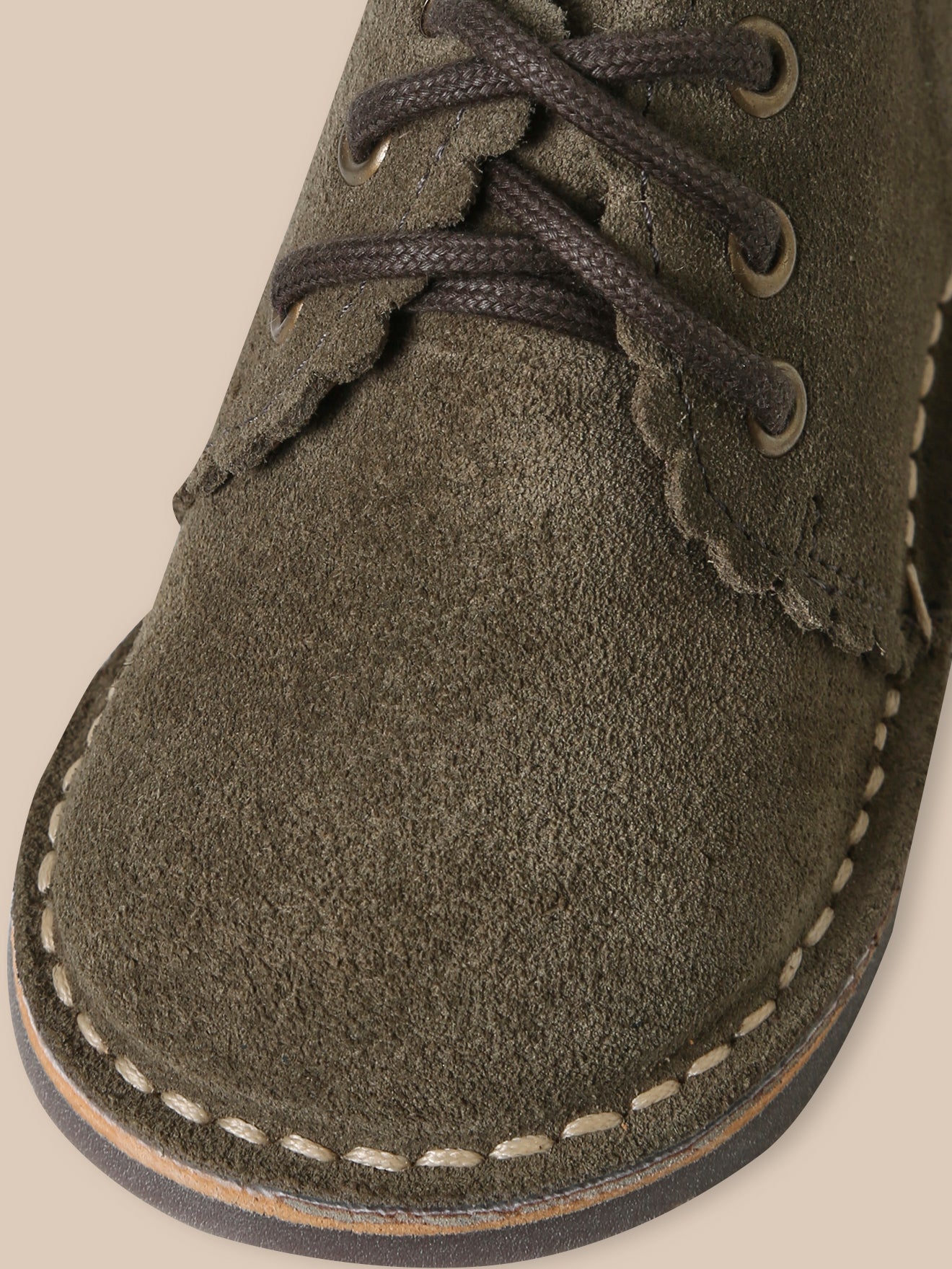 Babybottines in suèdeleer