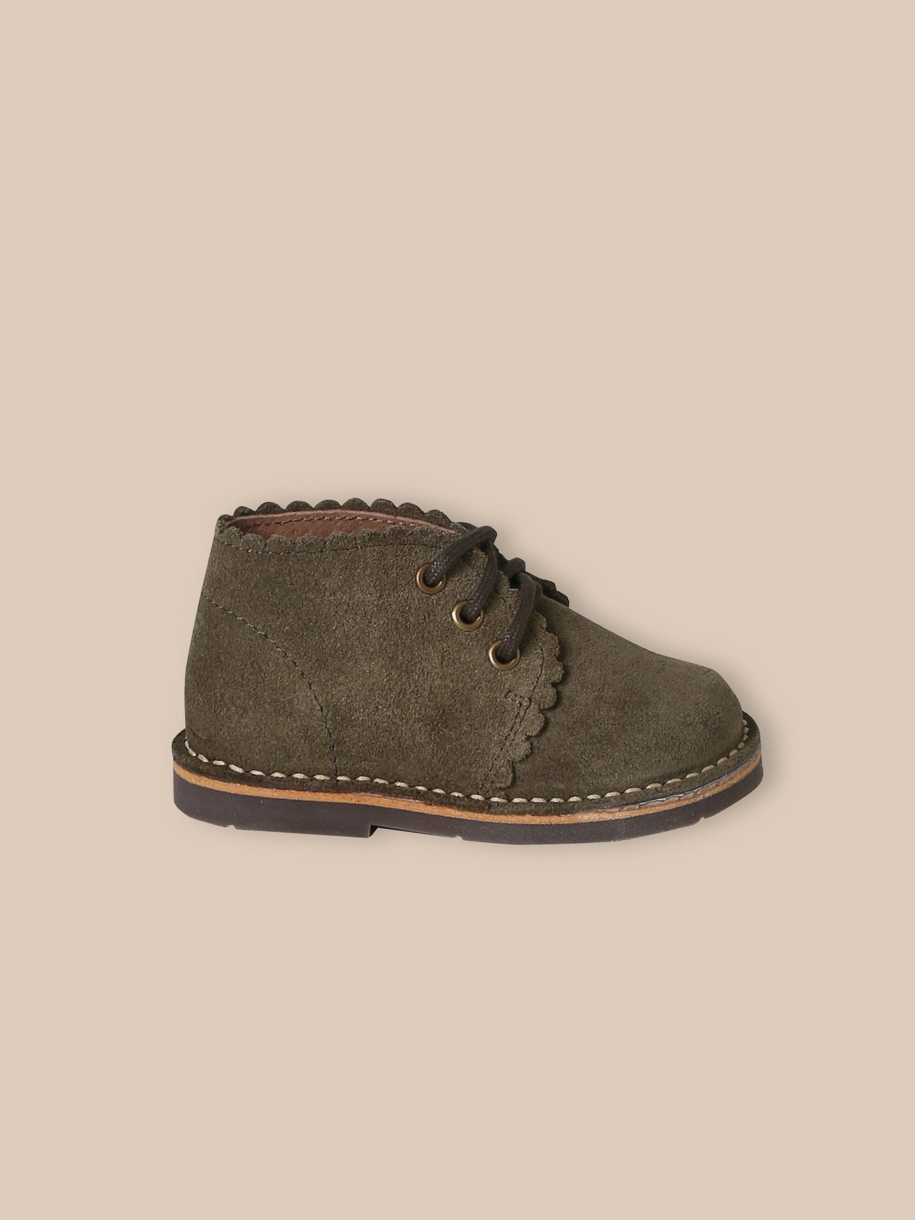 Babybottines in suèdeleer