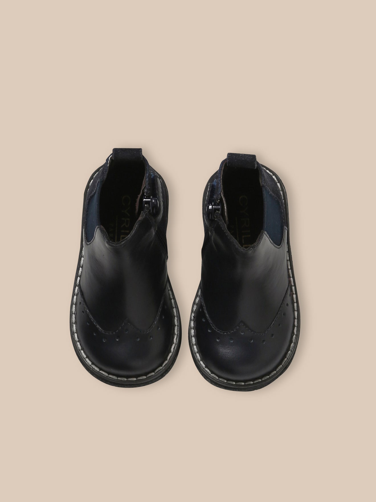 Leren chelsea babyboots