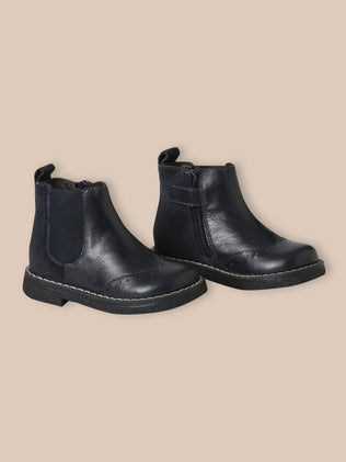 Leren chelsea babyboots