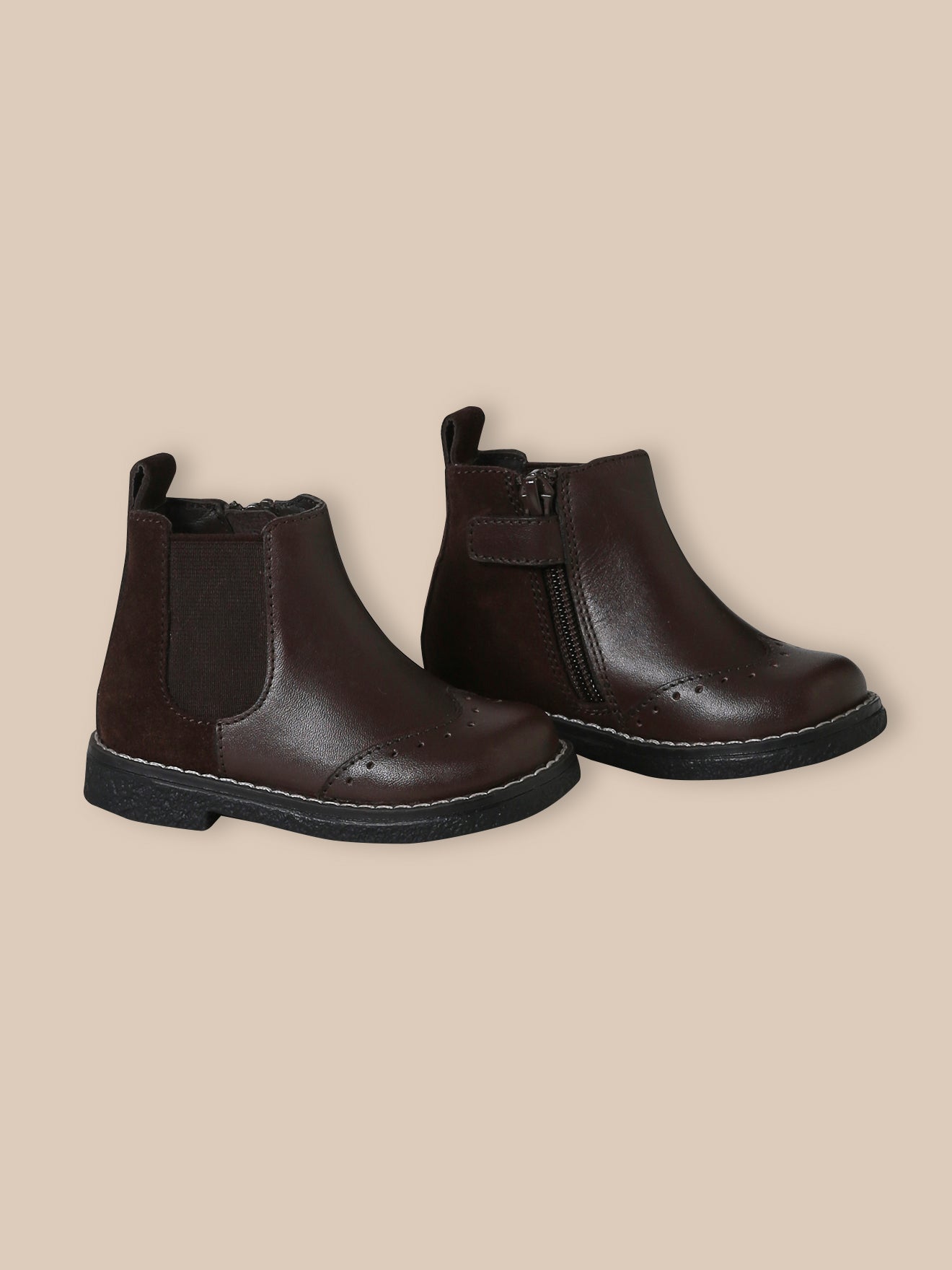 Leren chelsea babyboots