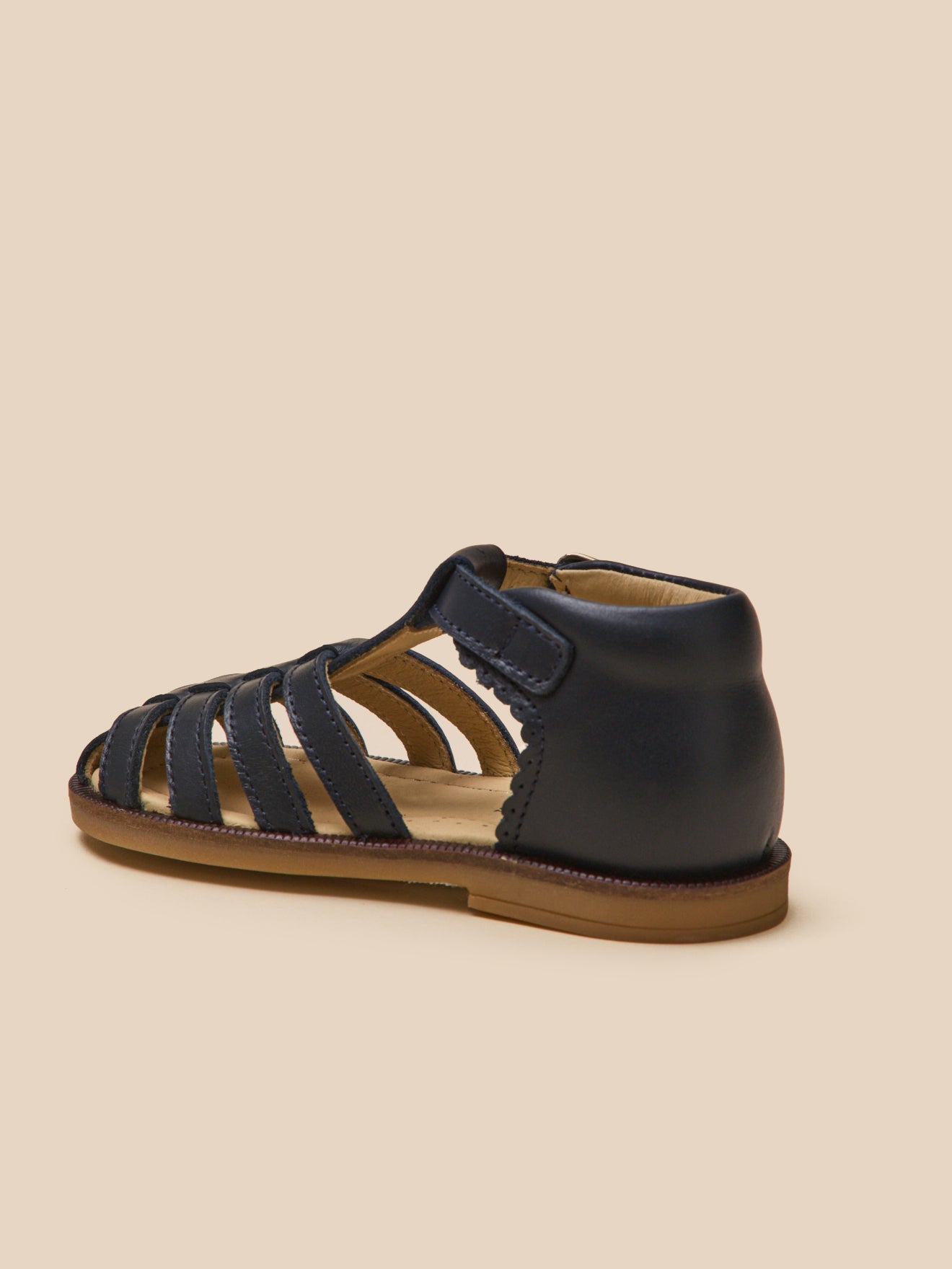 Fisher babysandalen in leer