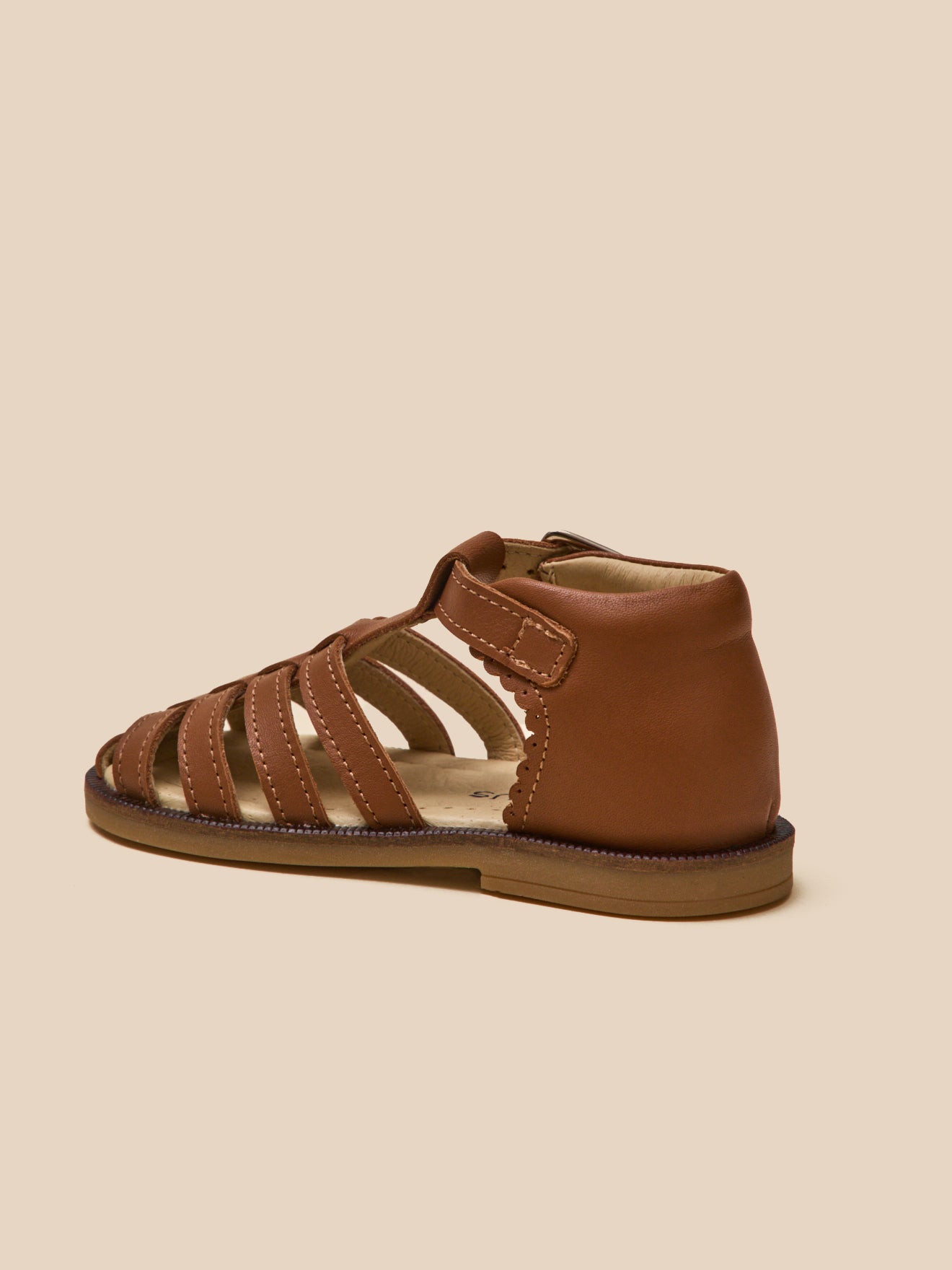 Fisher babysandalen in leer