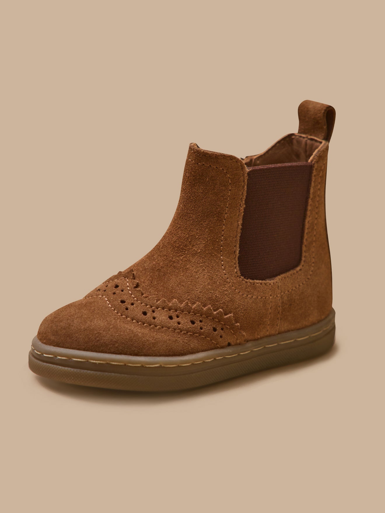 Boots chelsea bout fleuri cuir bébé