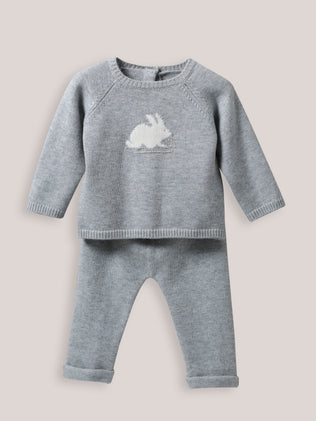 Gebreid babypakje met wol