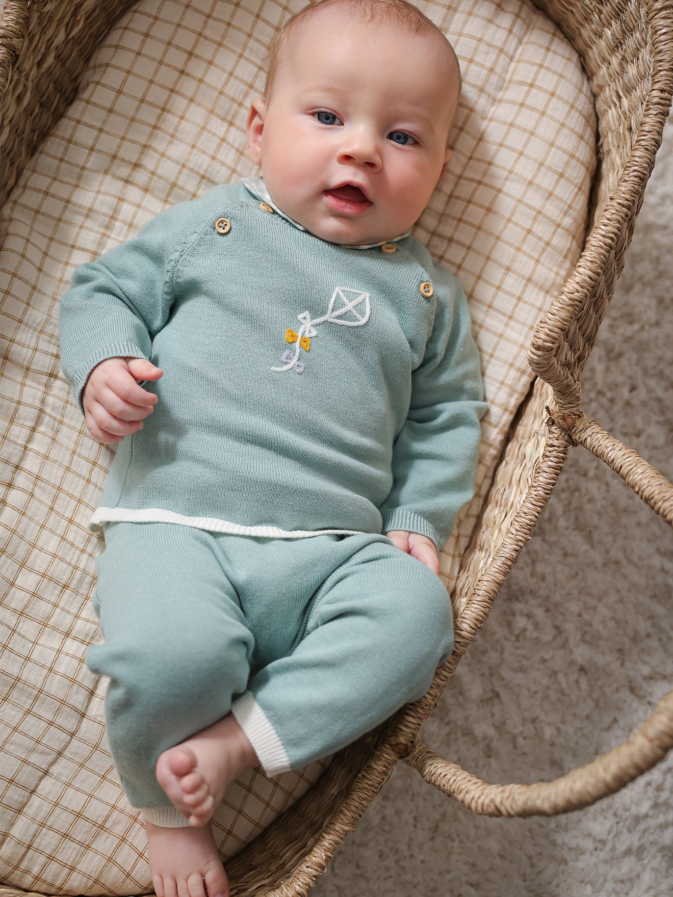 Babysetje in tricot - Biokatoen