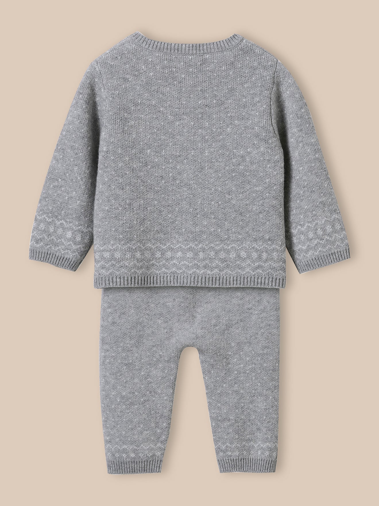 Ensemble jacquard bébé en laine