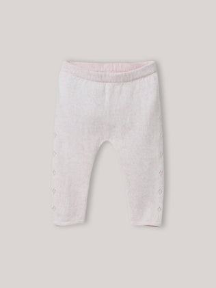 Babysetje in tricot met kraag in Liberty-stof