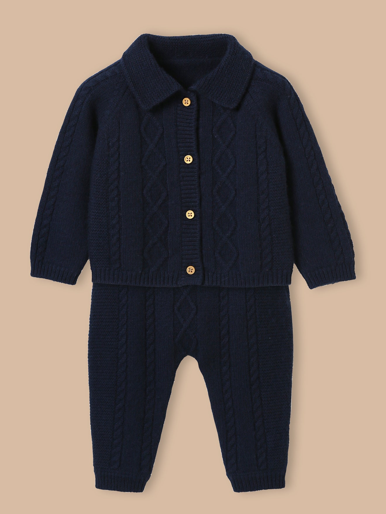 Ensemble torsadé en tricot Bébé