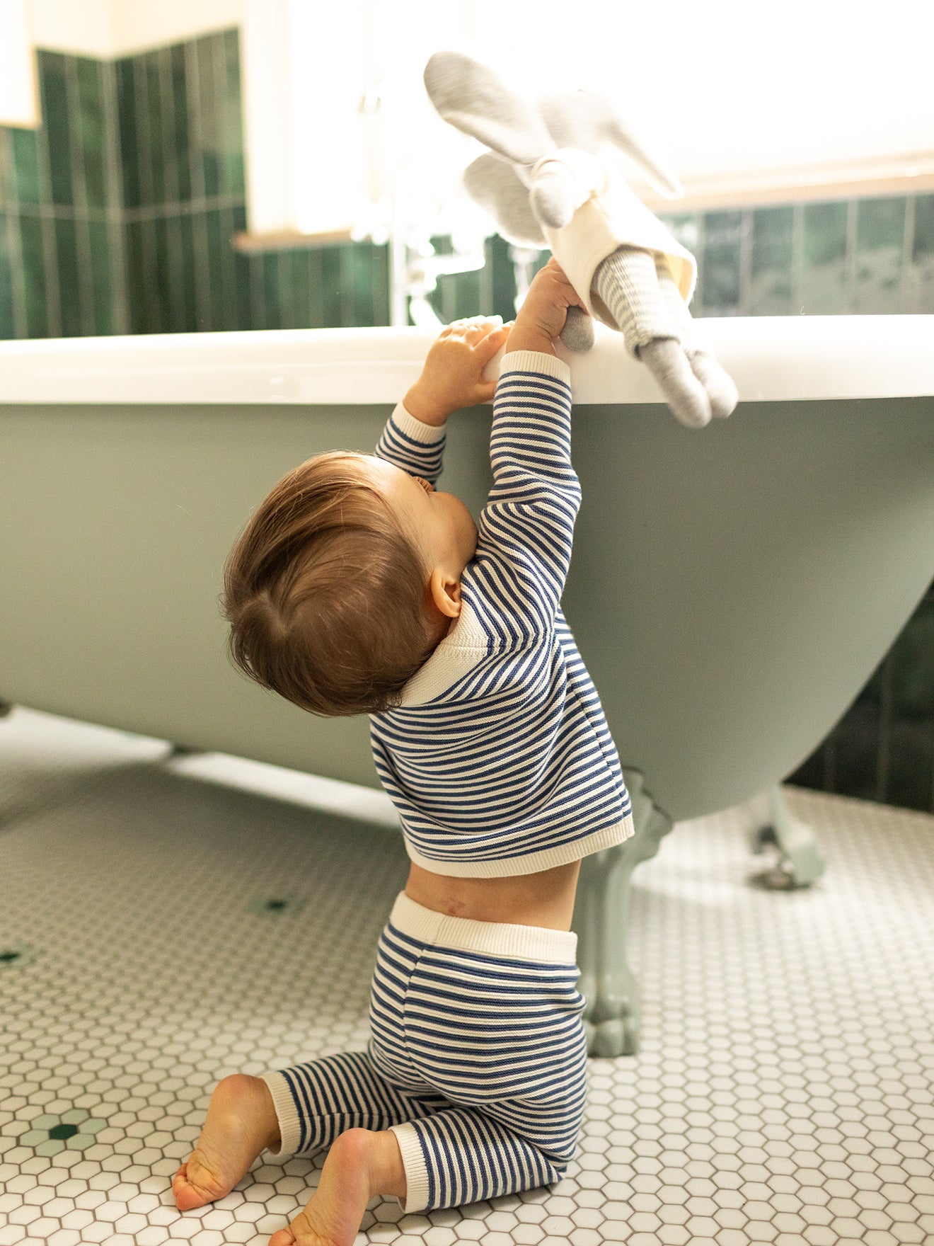 Gebreide babyset - Biologisch katoen