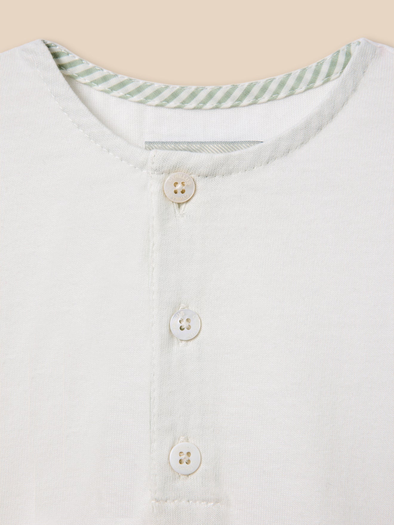 T-shirt en bloomer set in seersucker