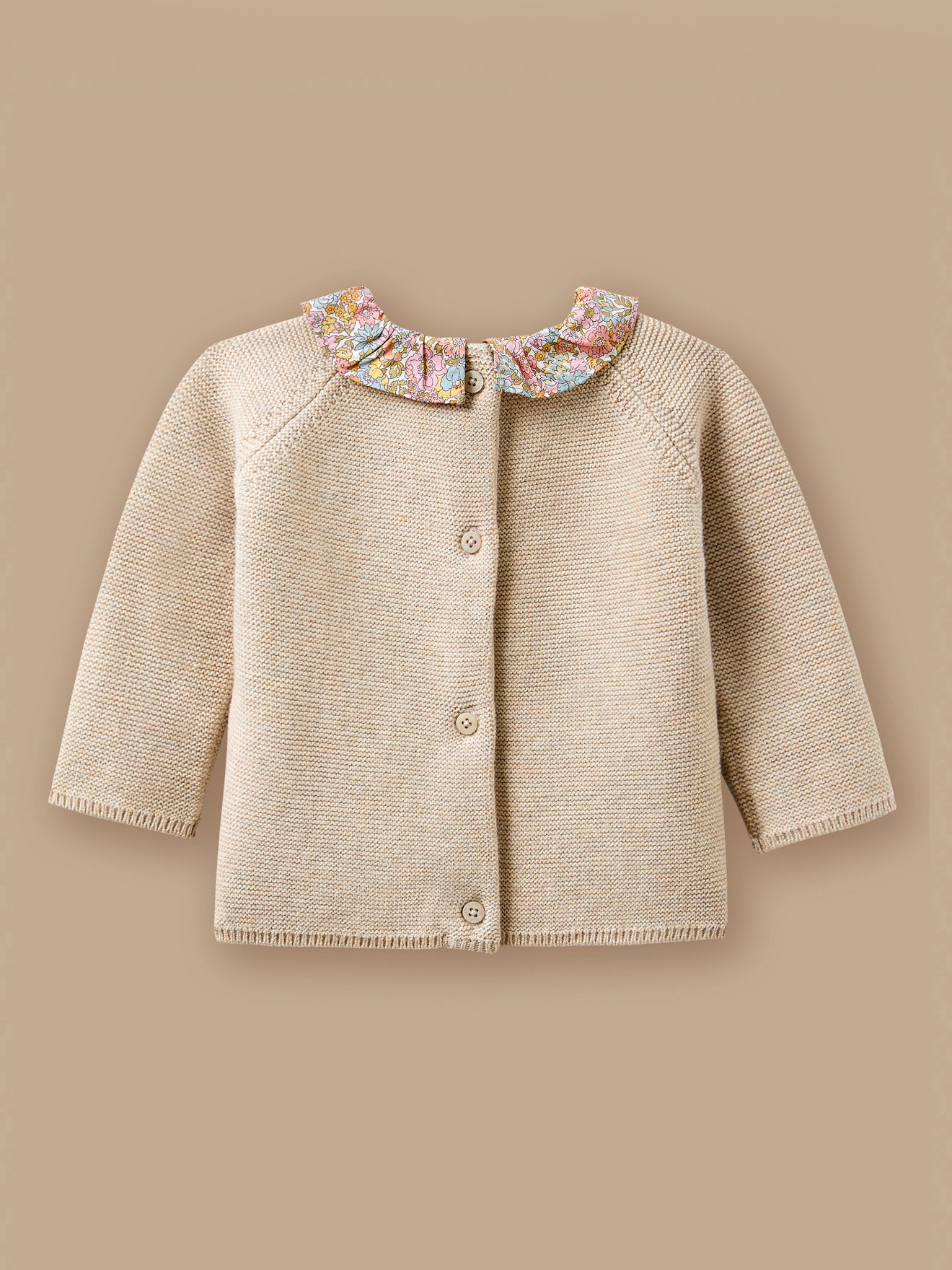 Ensemble tricot bébé col Liberty