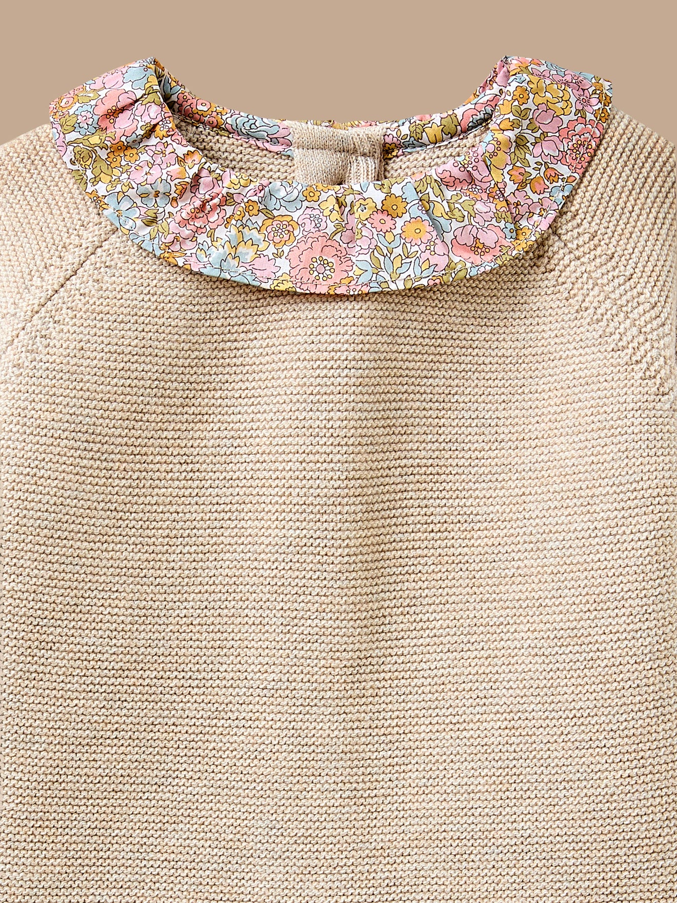 Ensemble tricot bébé col Liberty
