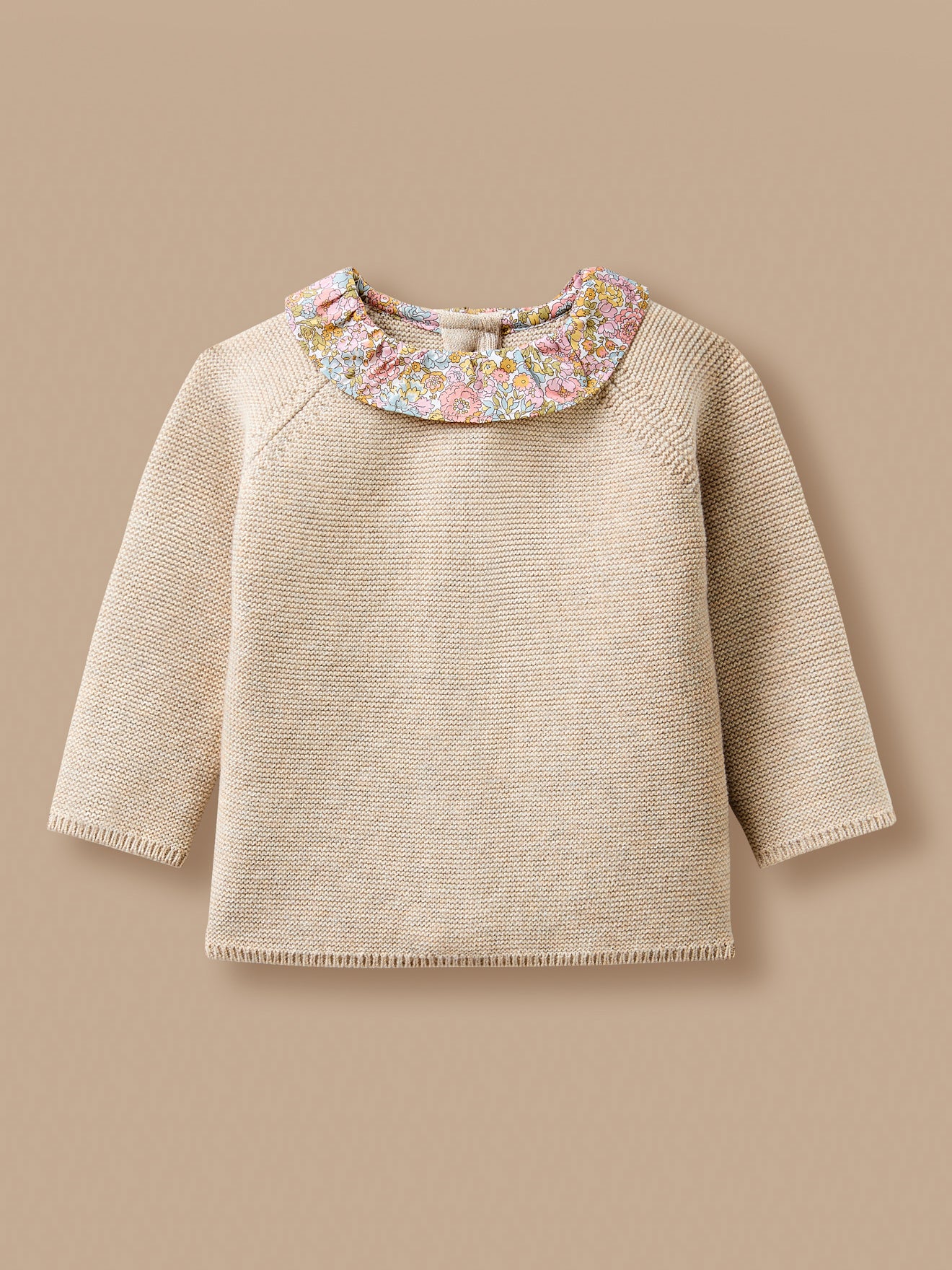 Ensemble tricot bébé col Liberty