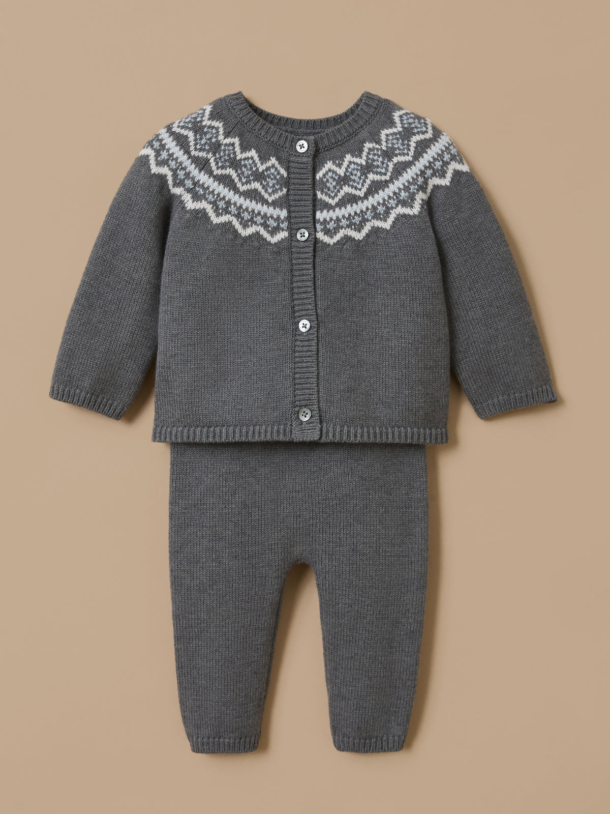 Setje met jacquardmotief voor baby
