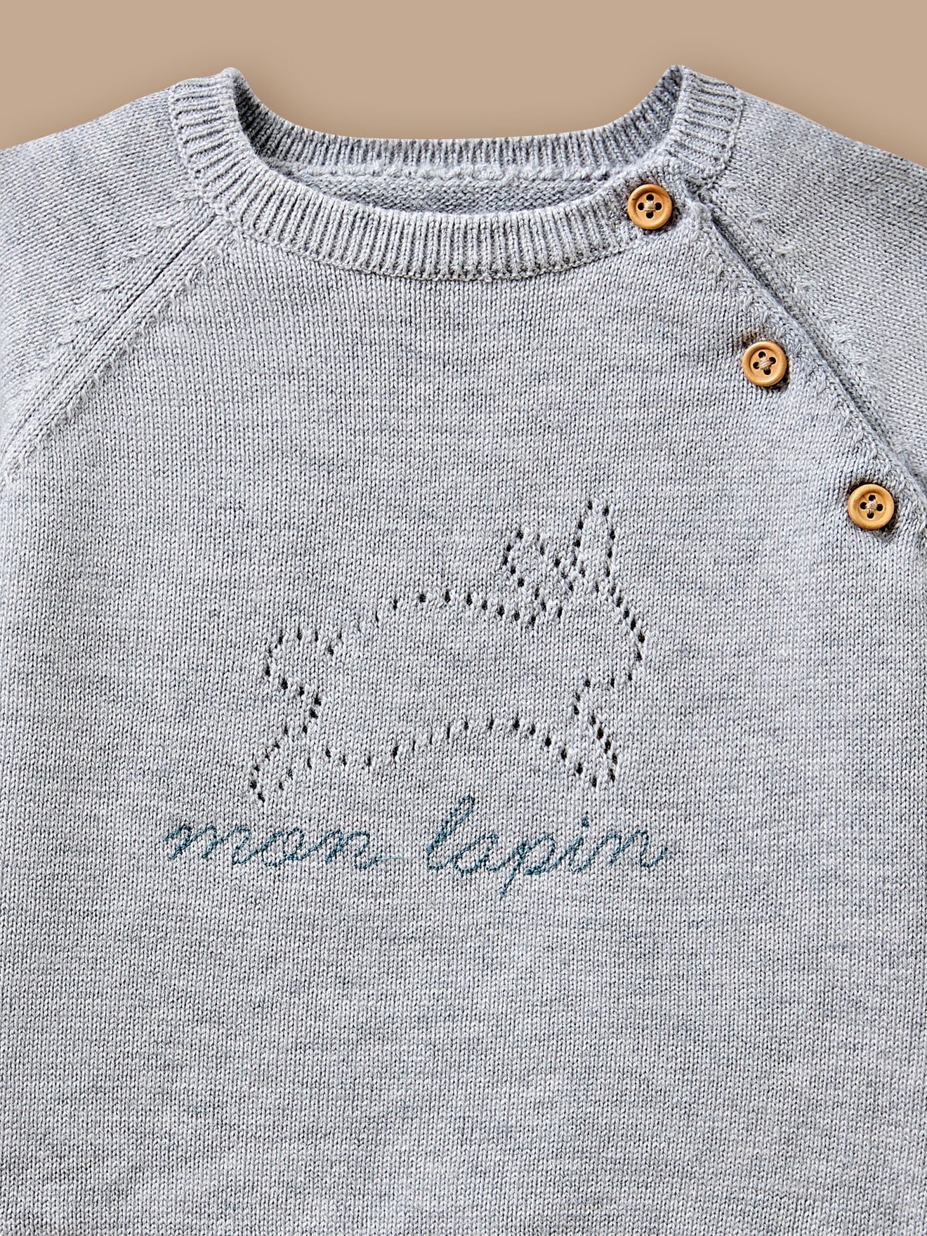 Ensemble wol en biokatoen voor baby