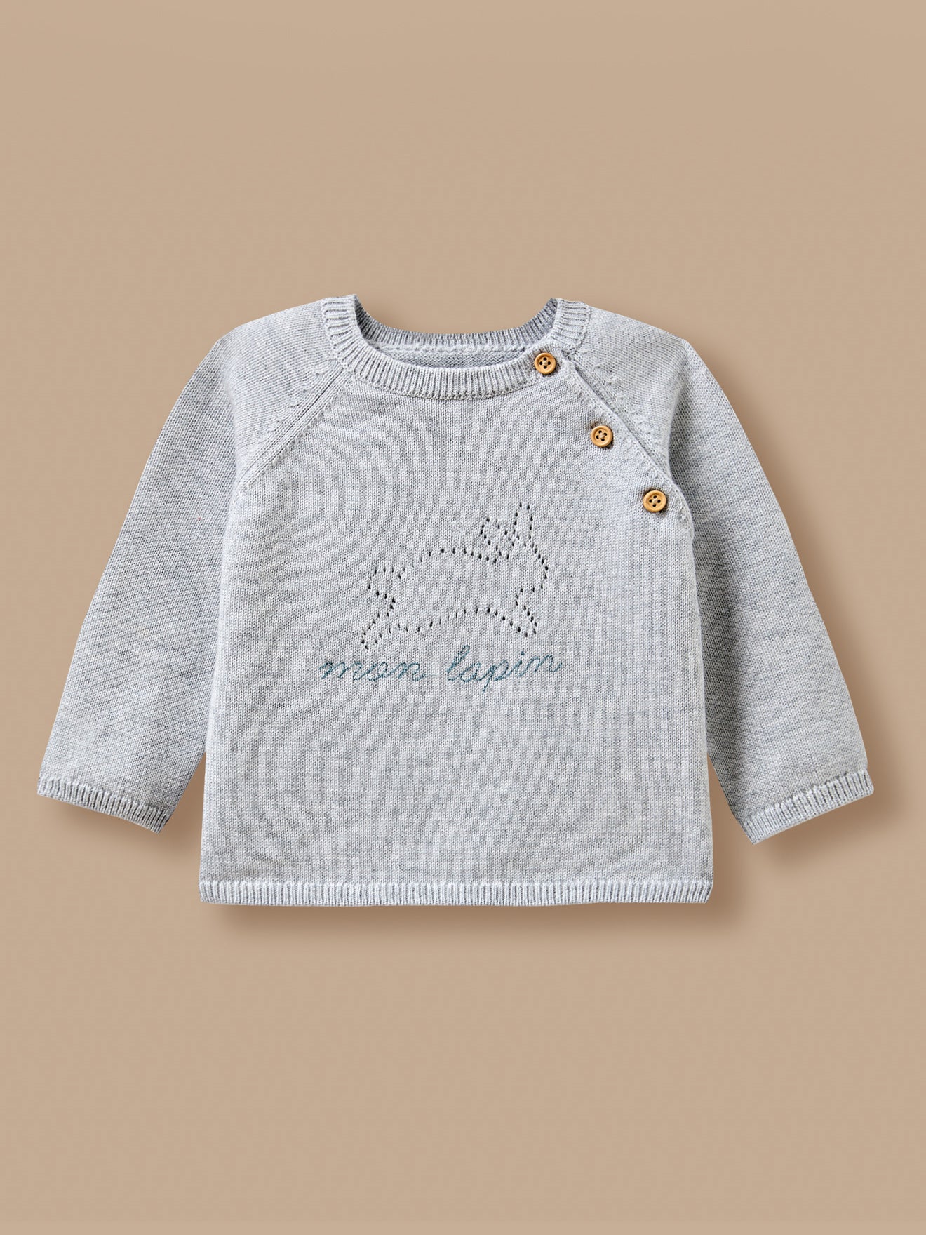 Ensemble wol en biokatoen voor baby