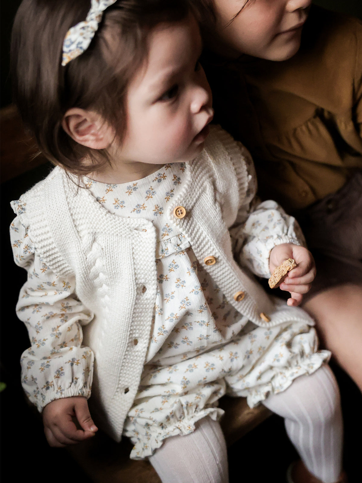Babybloomer in velours met Kate-print