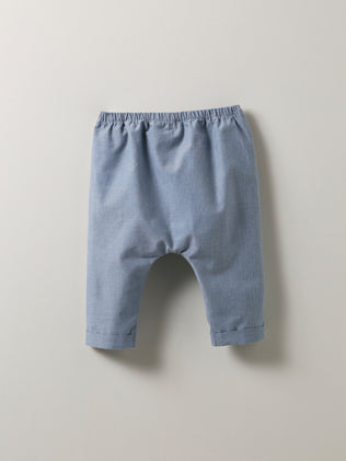 Babyharembroek in chambray