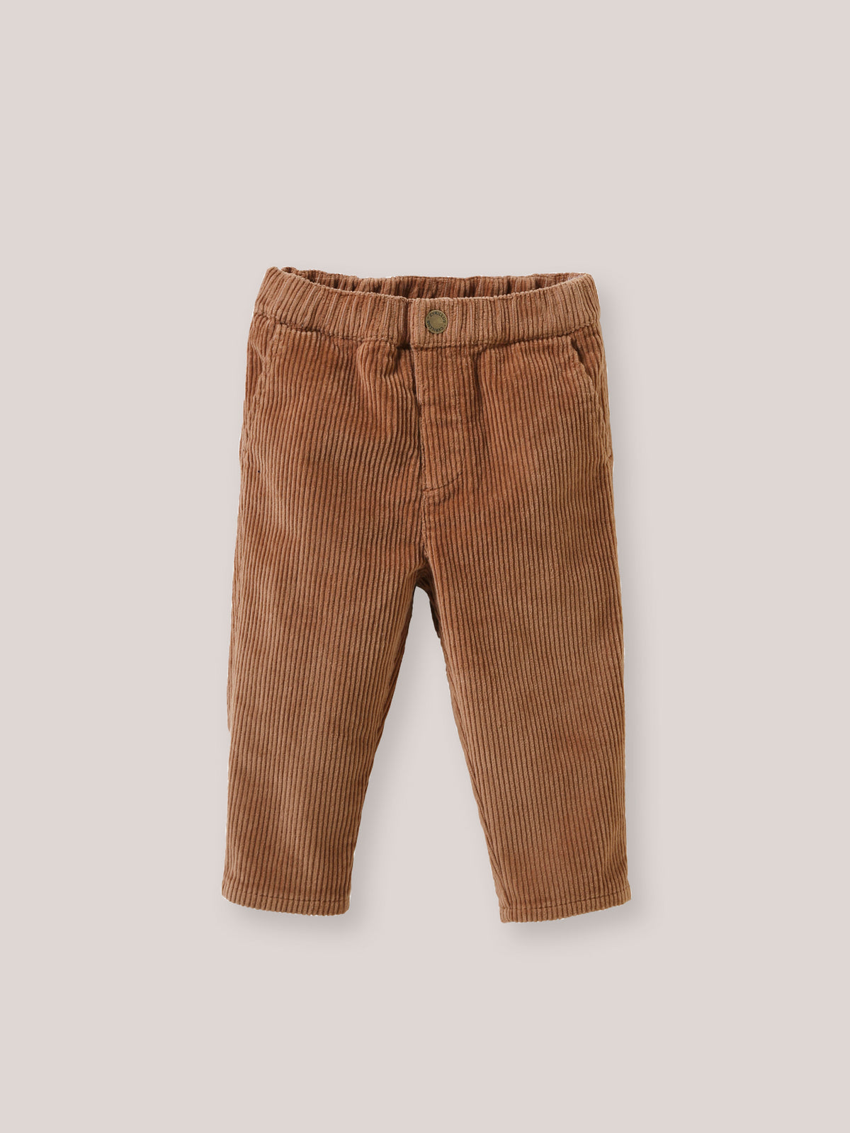 Babybroek in grof geribd velours
