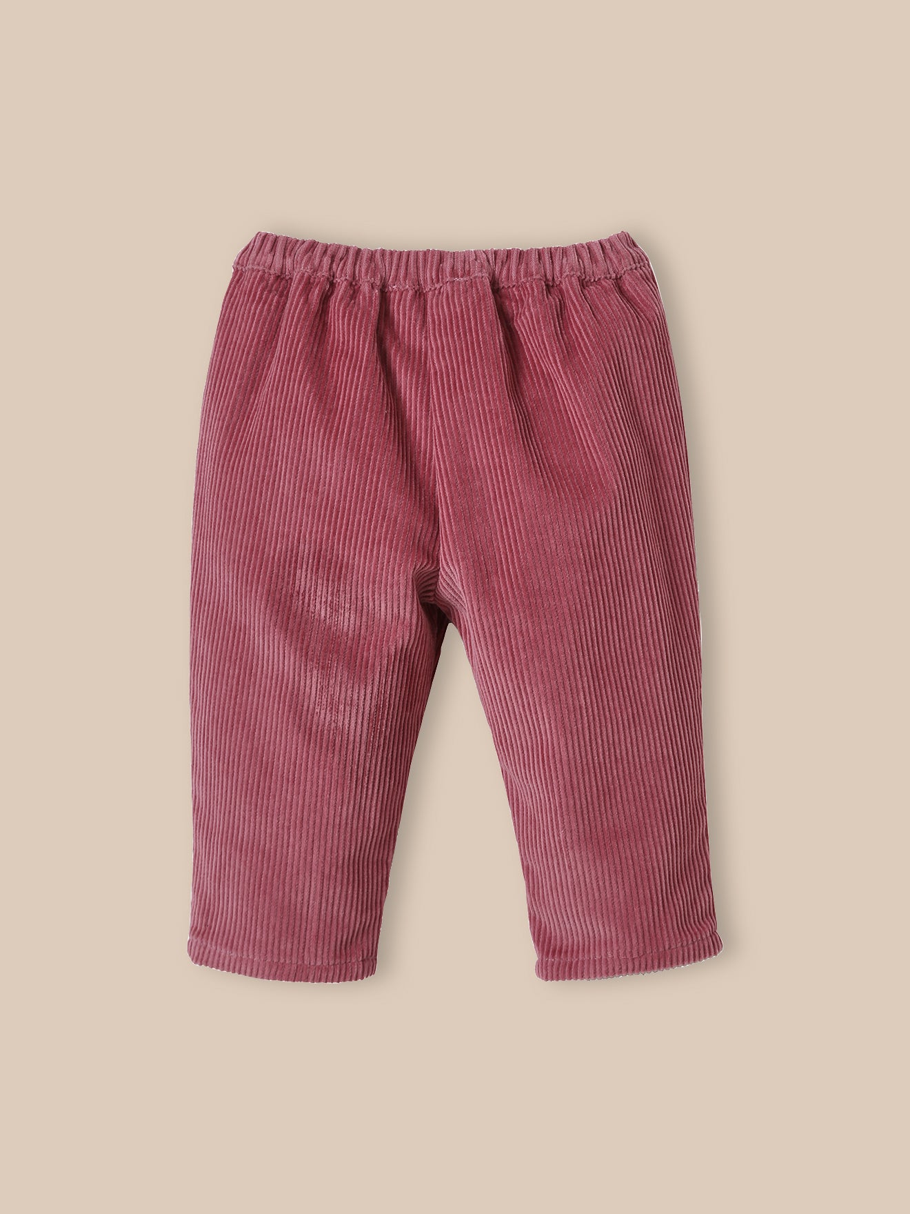 Babybroek in grof geribd velours