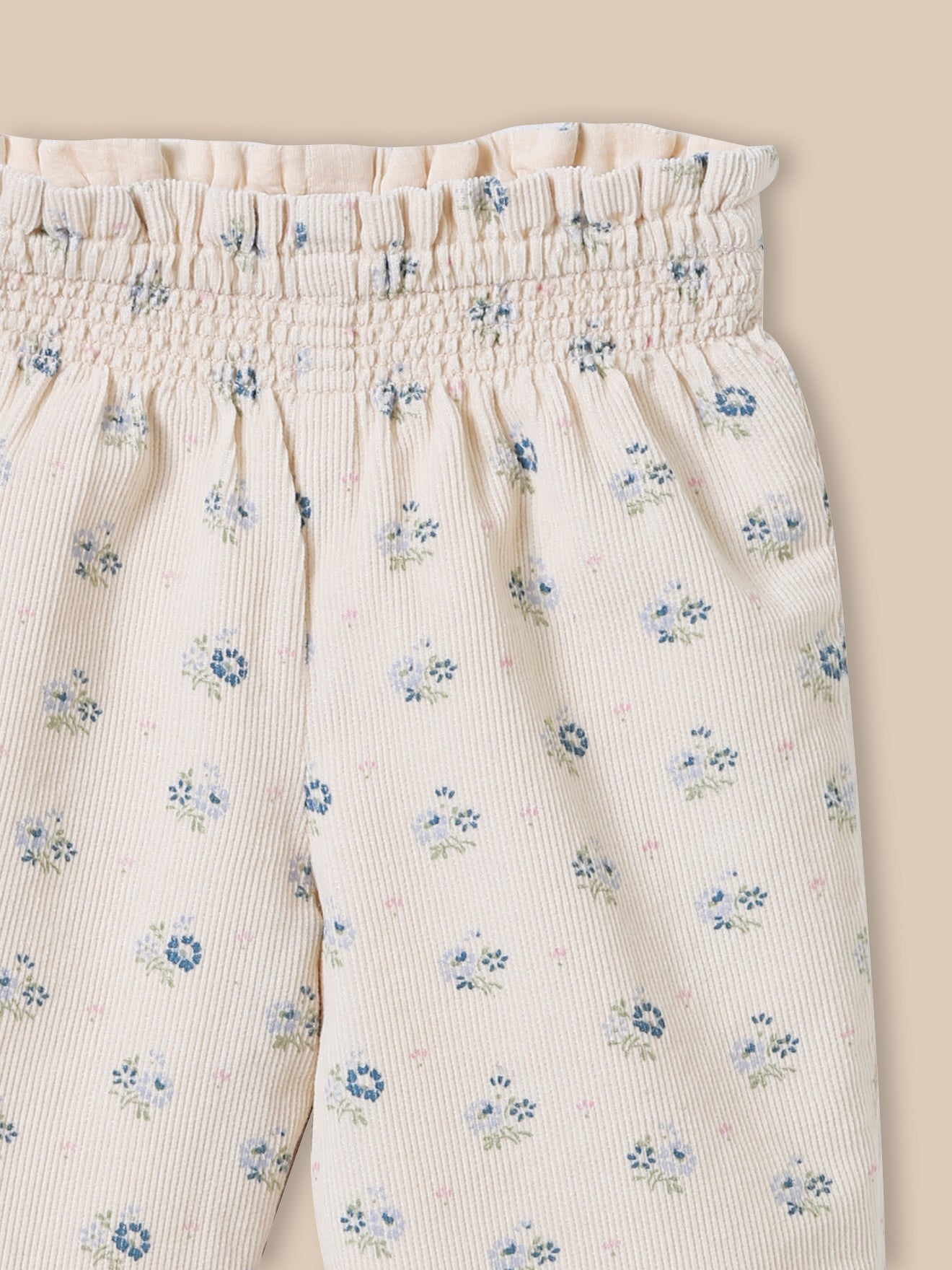 Pantalon en velours imprimé Bébé