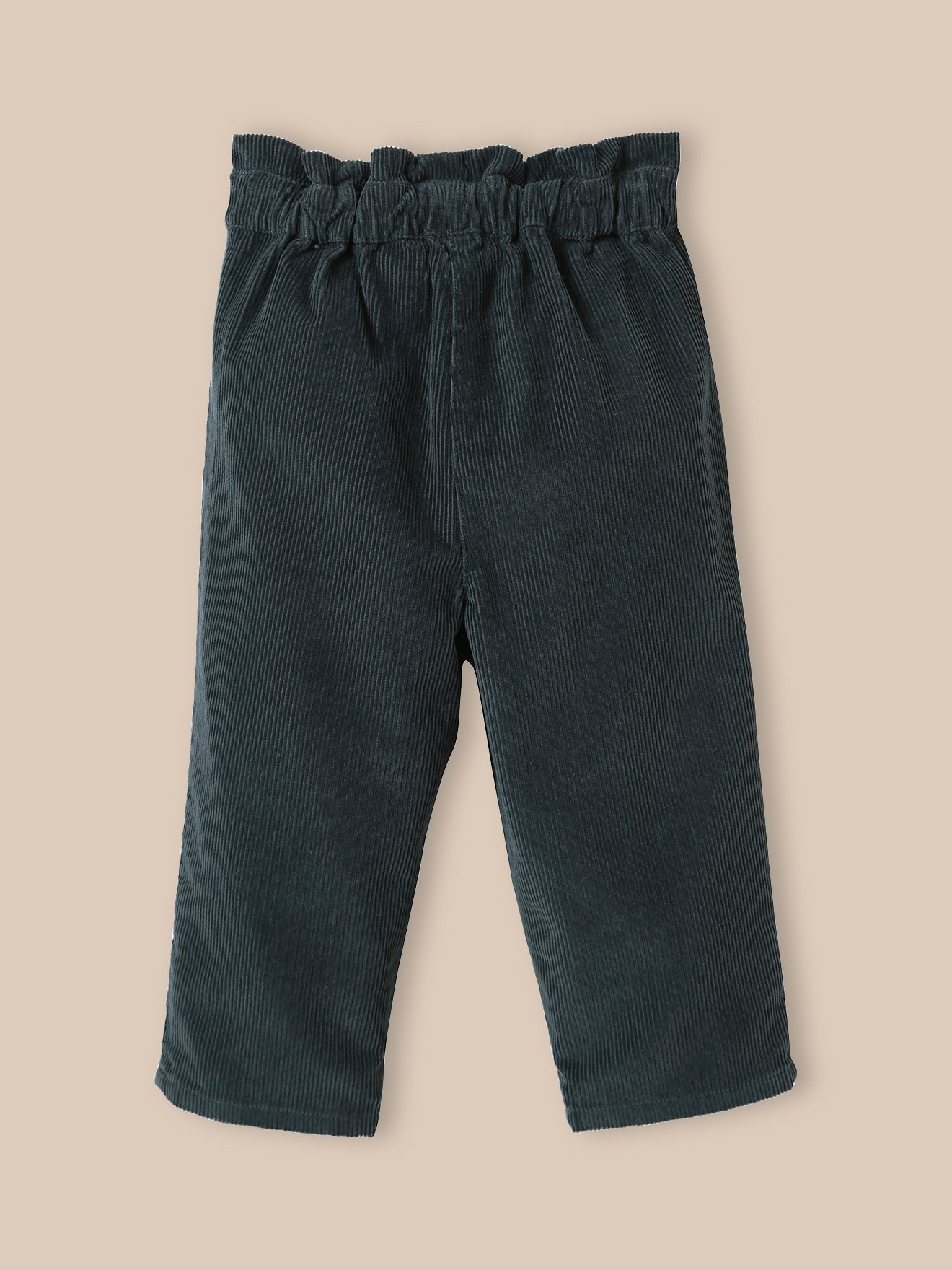 Paperbag babybroek in velours