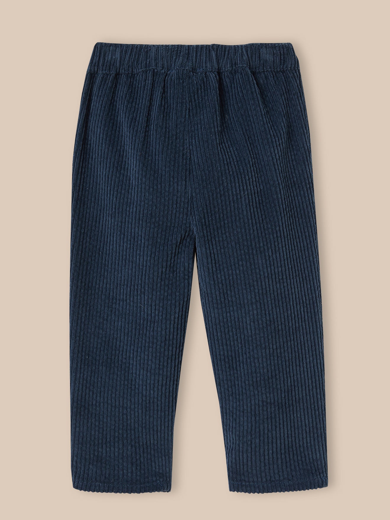 Babybroek in grof geribd velours
