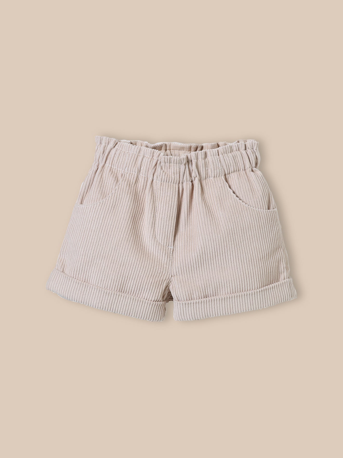 Paperbag babyshort in velours