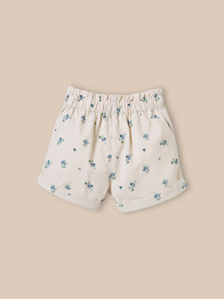 Short en velours imprimé Bébé