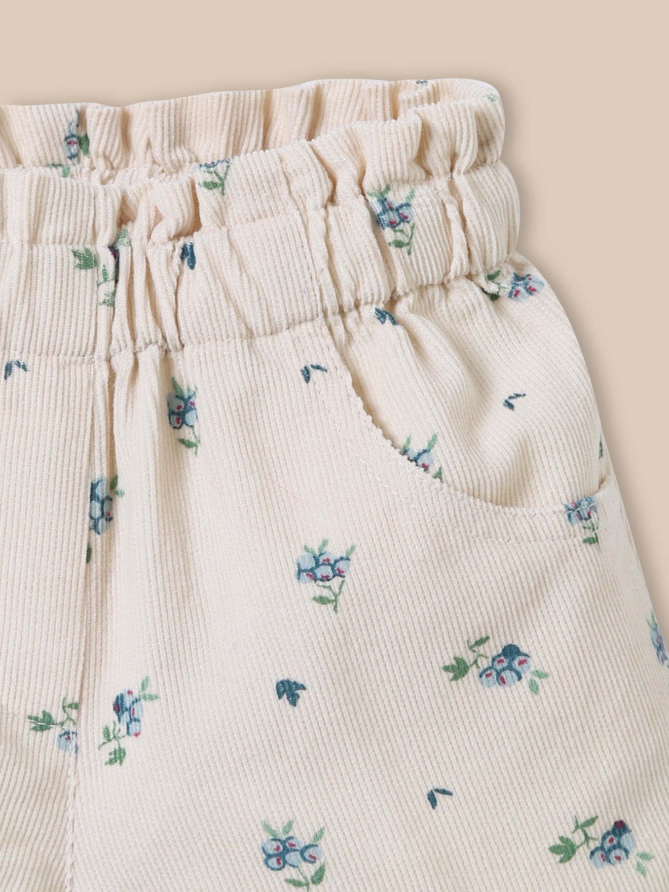 Short en velours imprimé Bébé