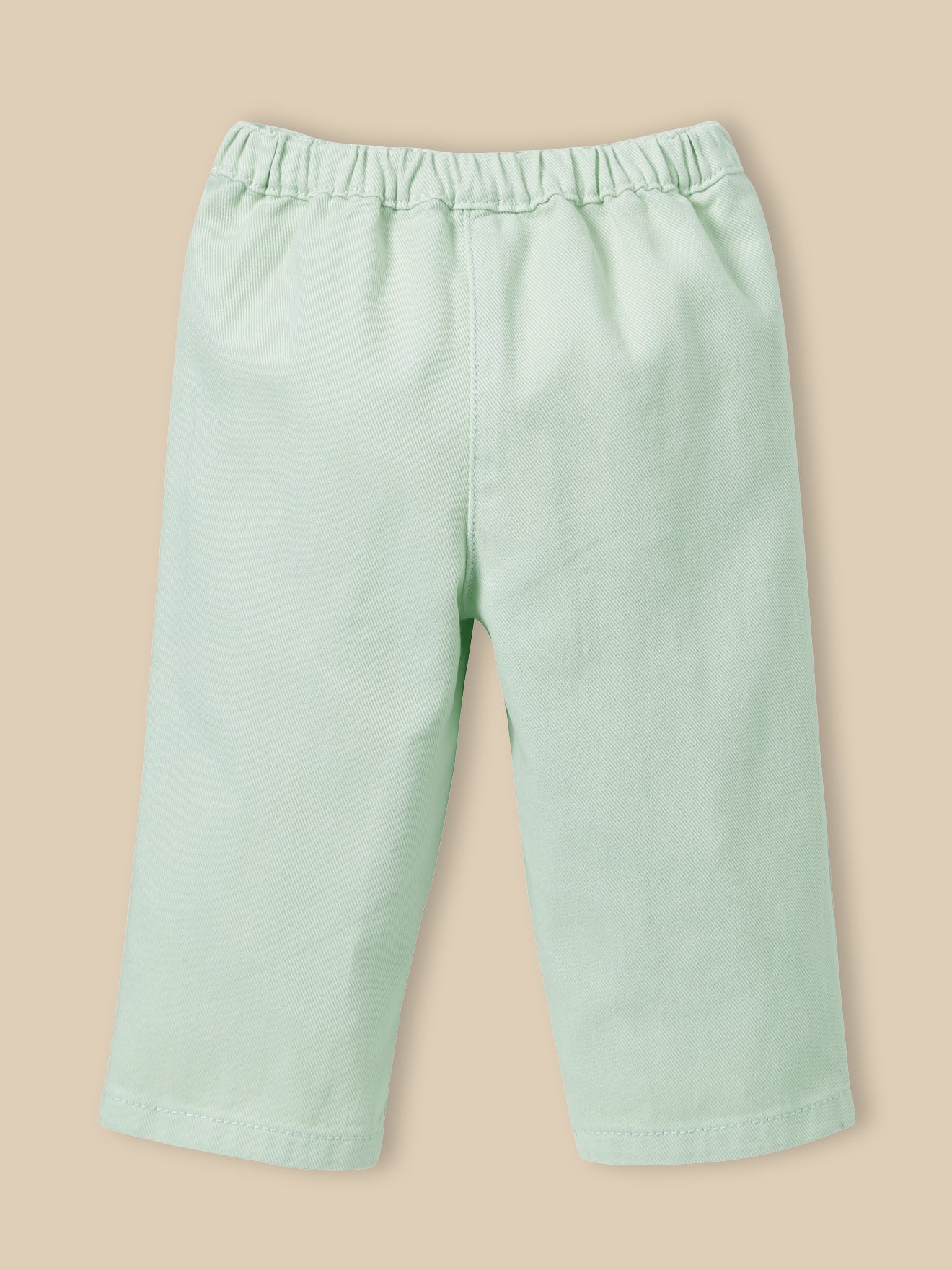 Rechte babybroek in twill