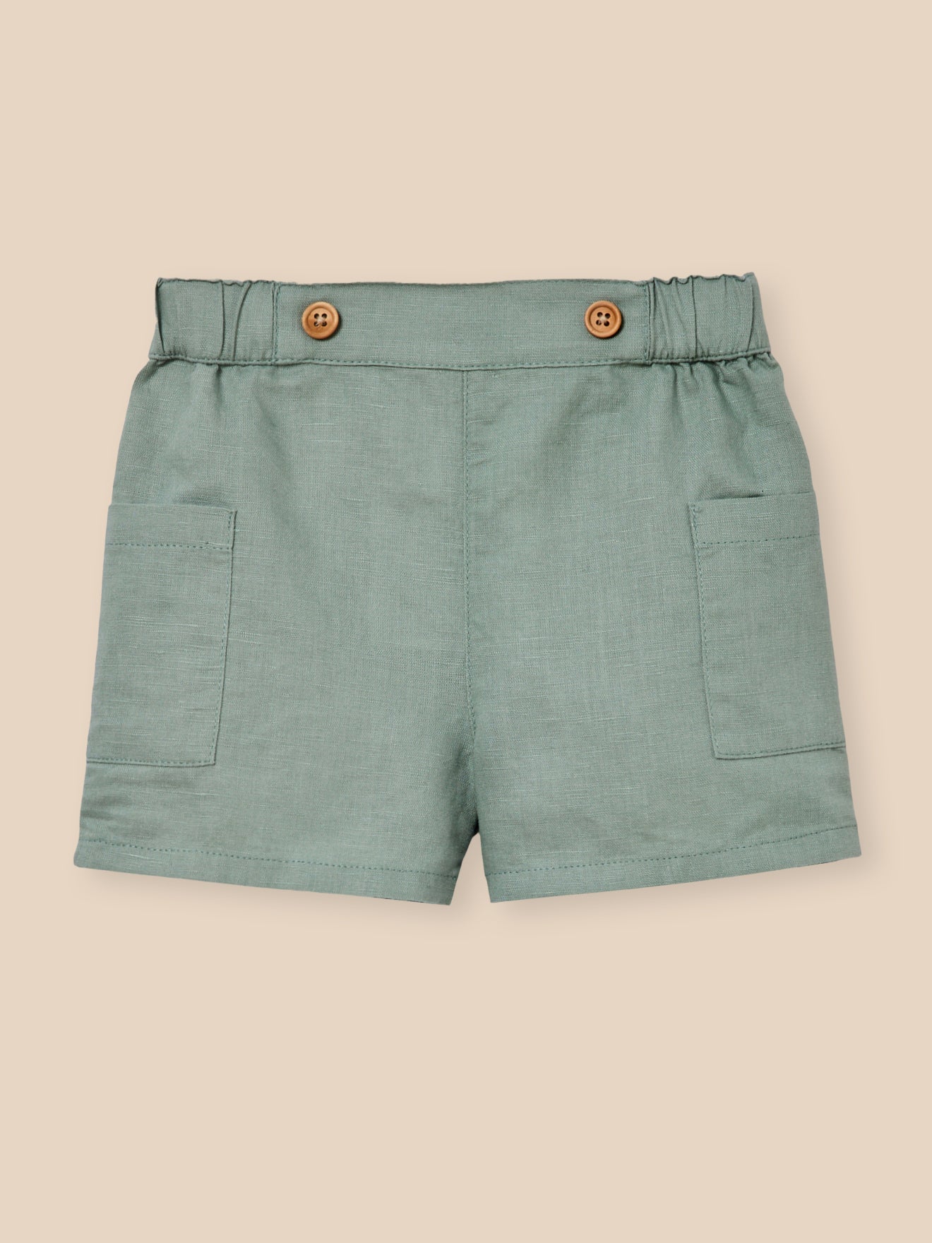 Short en lin et coton Bébé