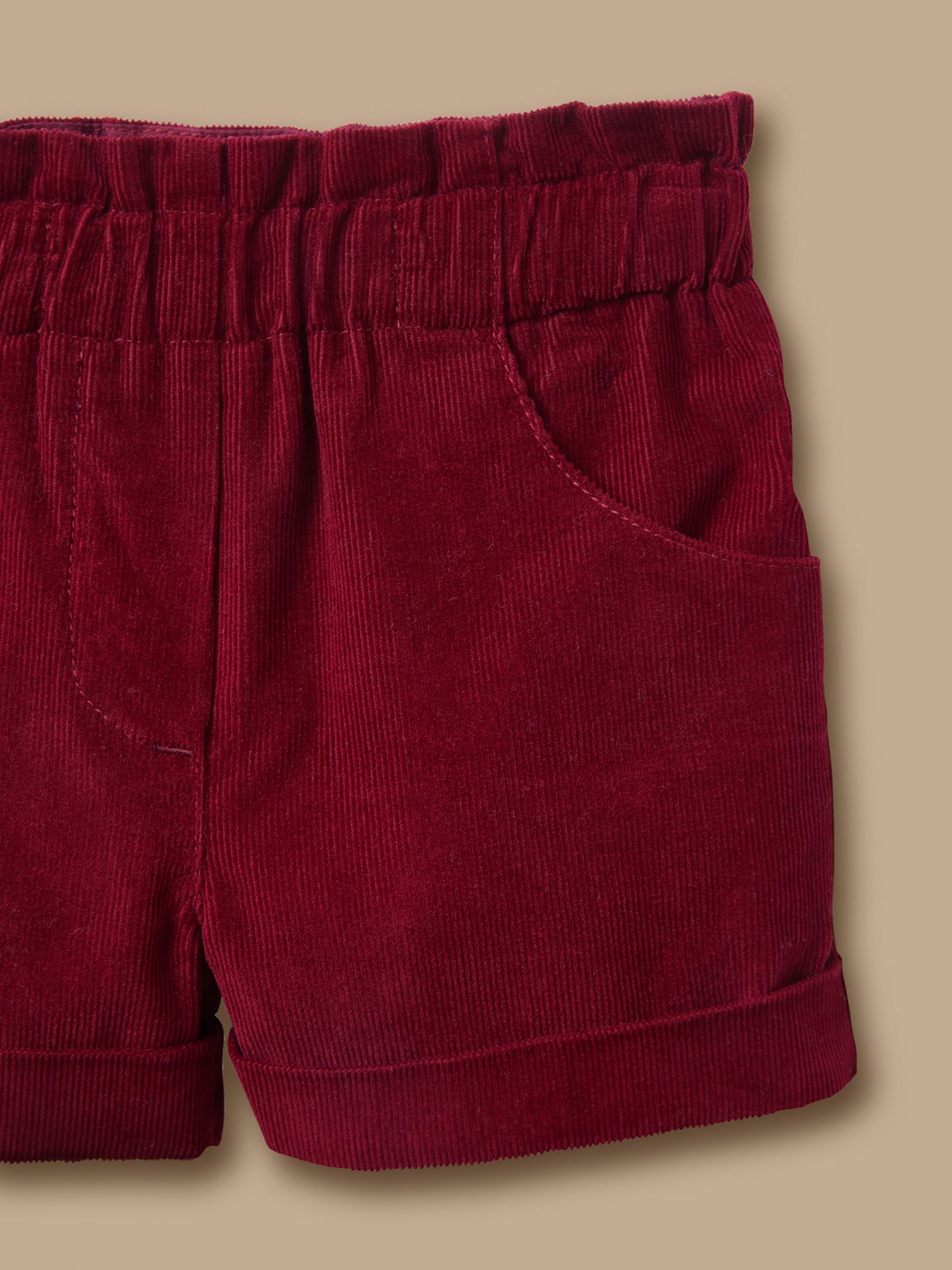 Fluwelen short voor baby's