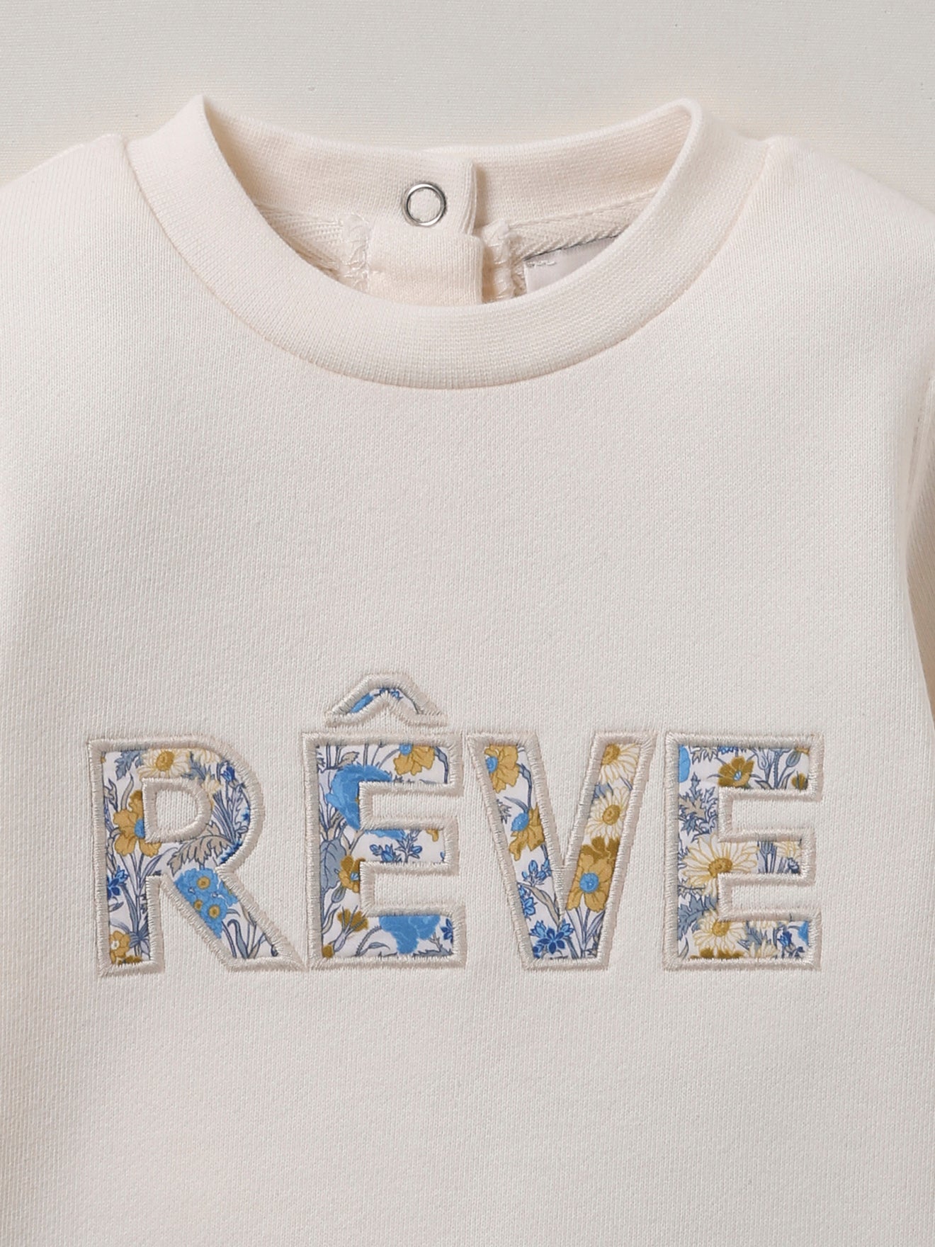 Sweat Bébé tissu Liberty - Coton Biologique