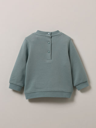 Babysweater in Liberty-stof - Biokatoen
