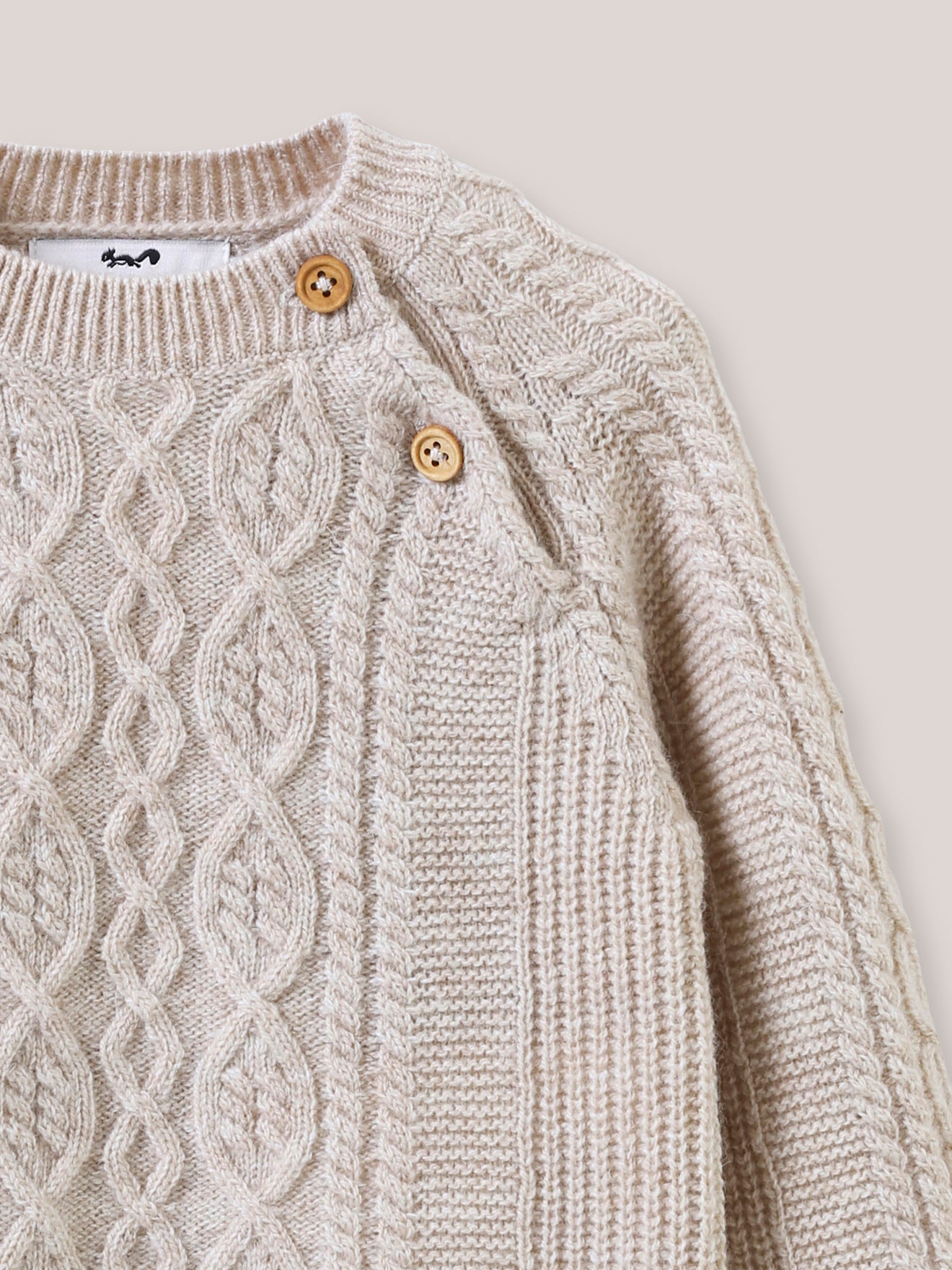 Pull torsadé Bébé en laine