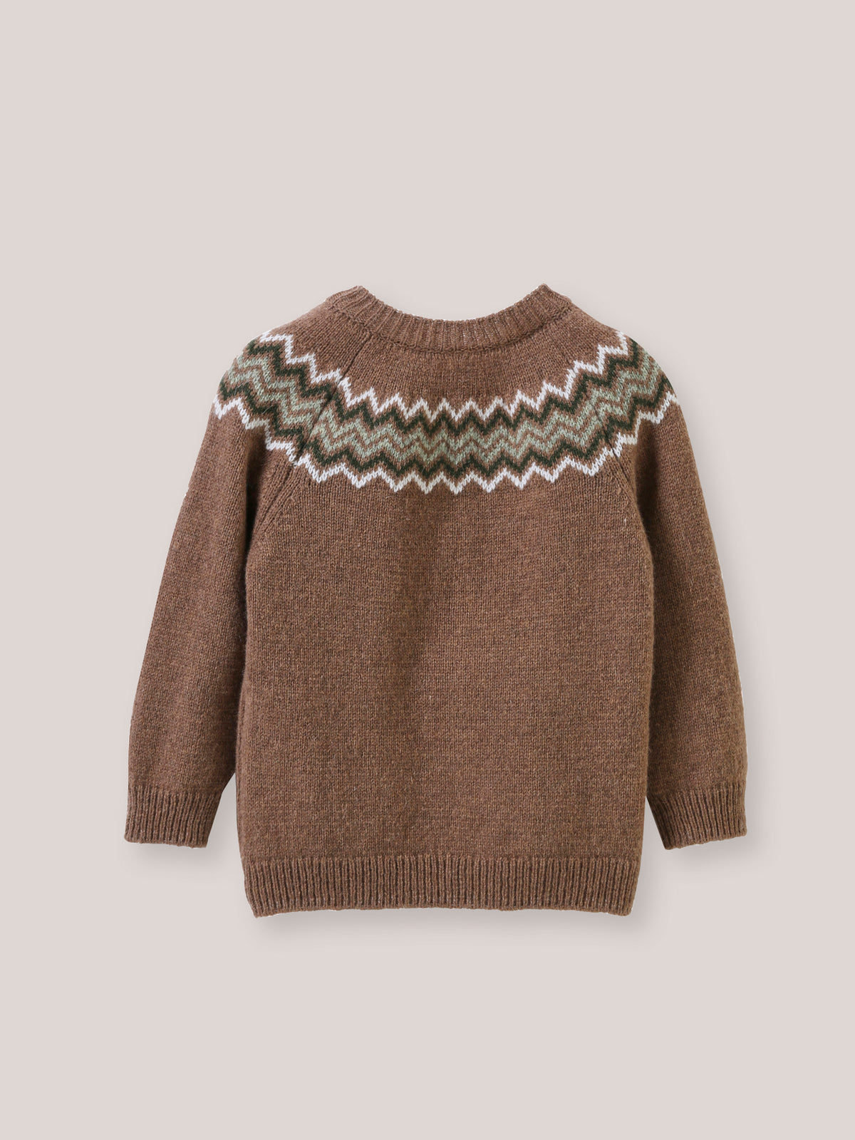 Pull jacquard Bébé en Lambswool
