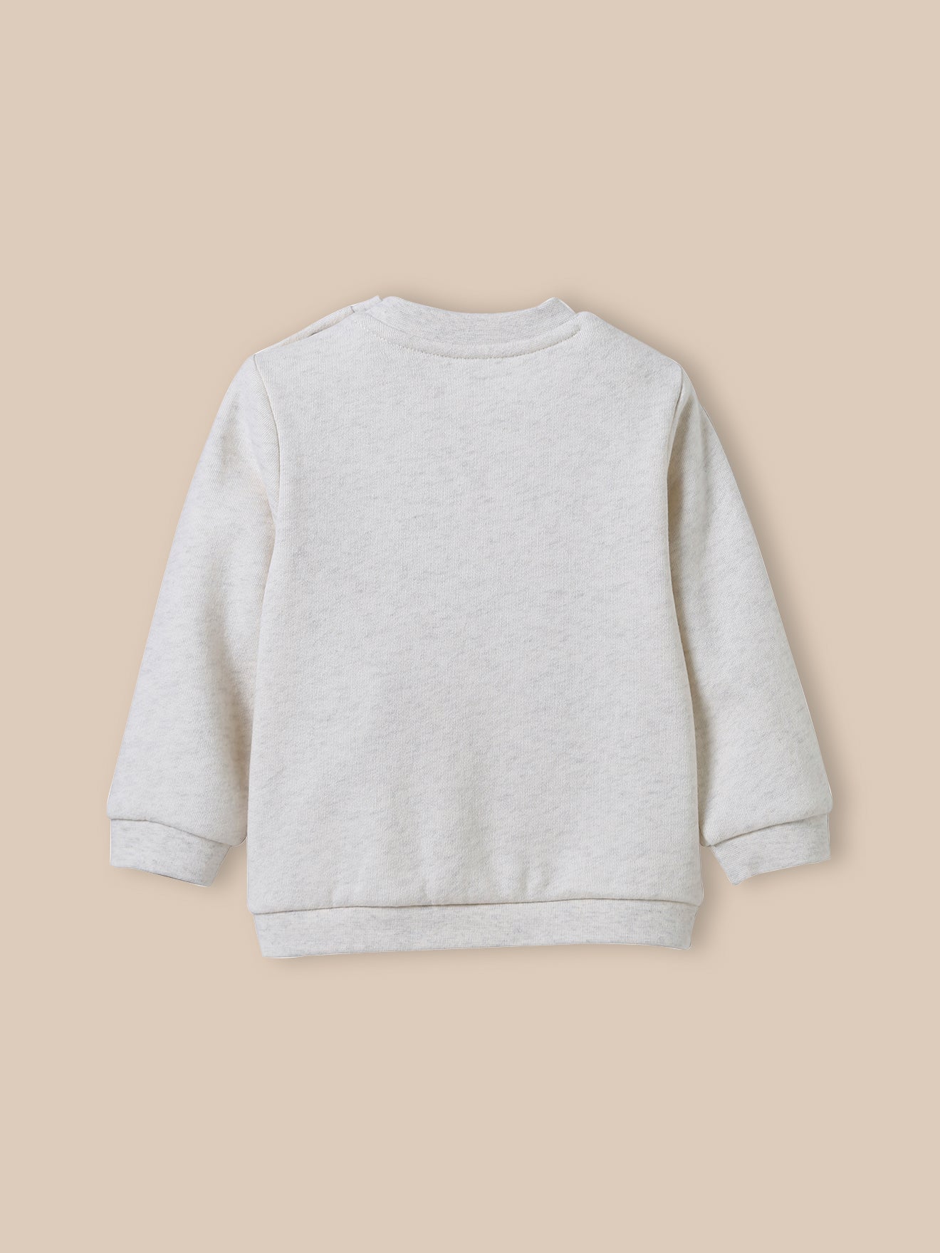 Babysweater met letters in Liberty-stof - Biokatoen