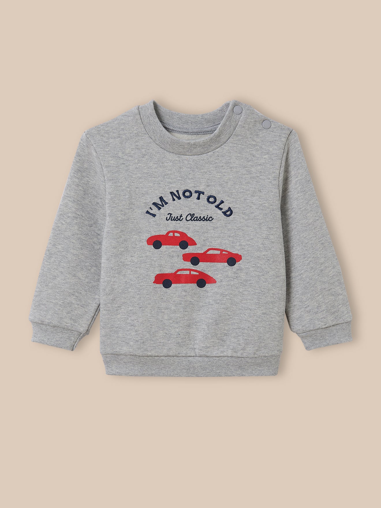 Babysweater met print - Biologisch katoen