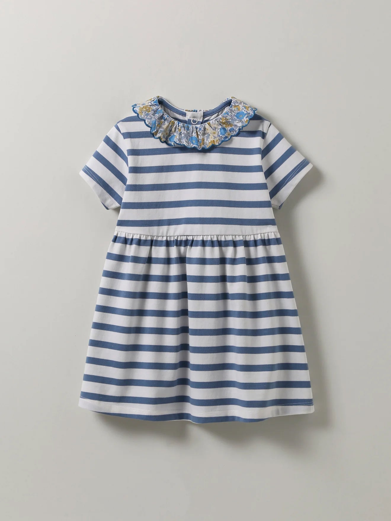 Robe marinière Bébé tissu Liberty - Coton biologique