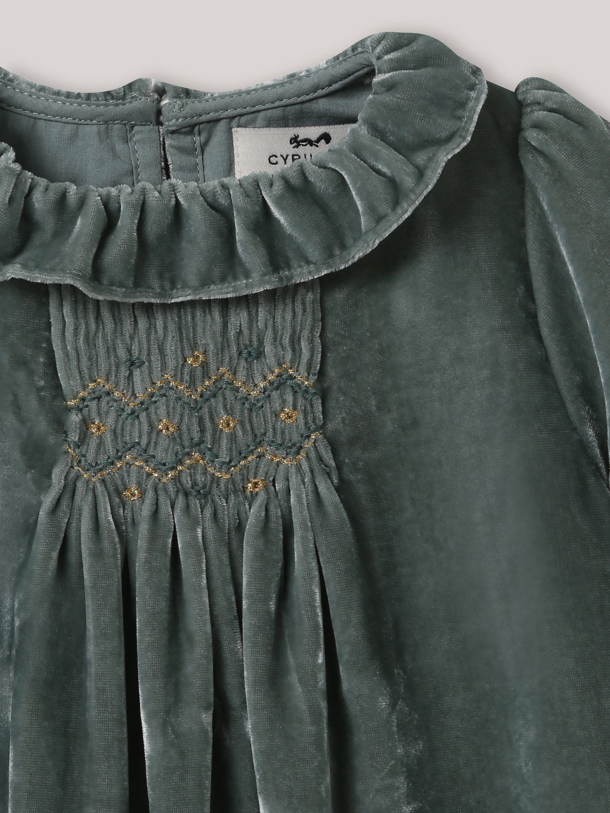 Babyjurk in velours de panne