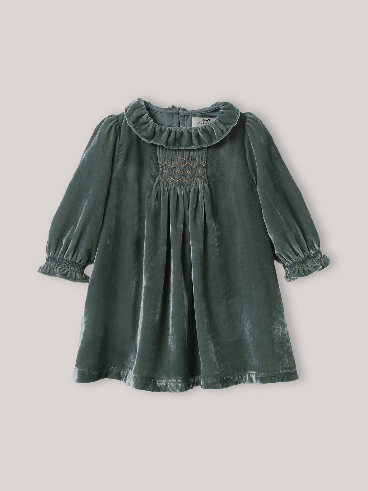 Babyjurk in velours de panne
