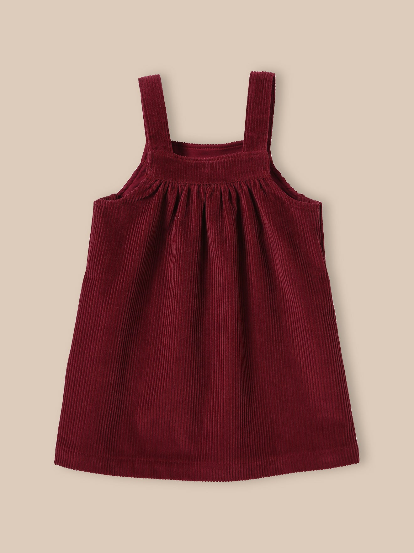 Babyjurk in grof geribd velours