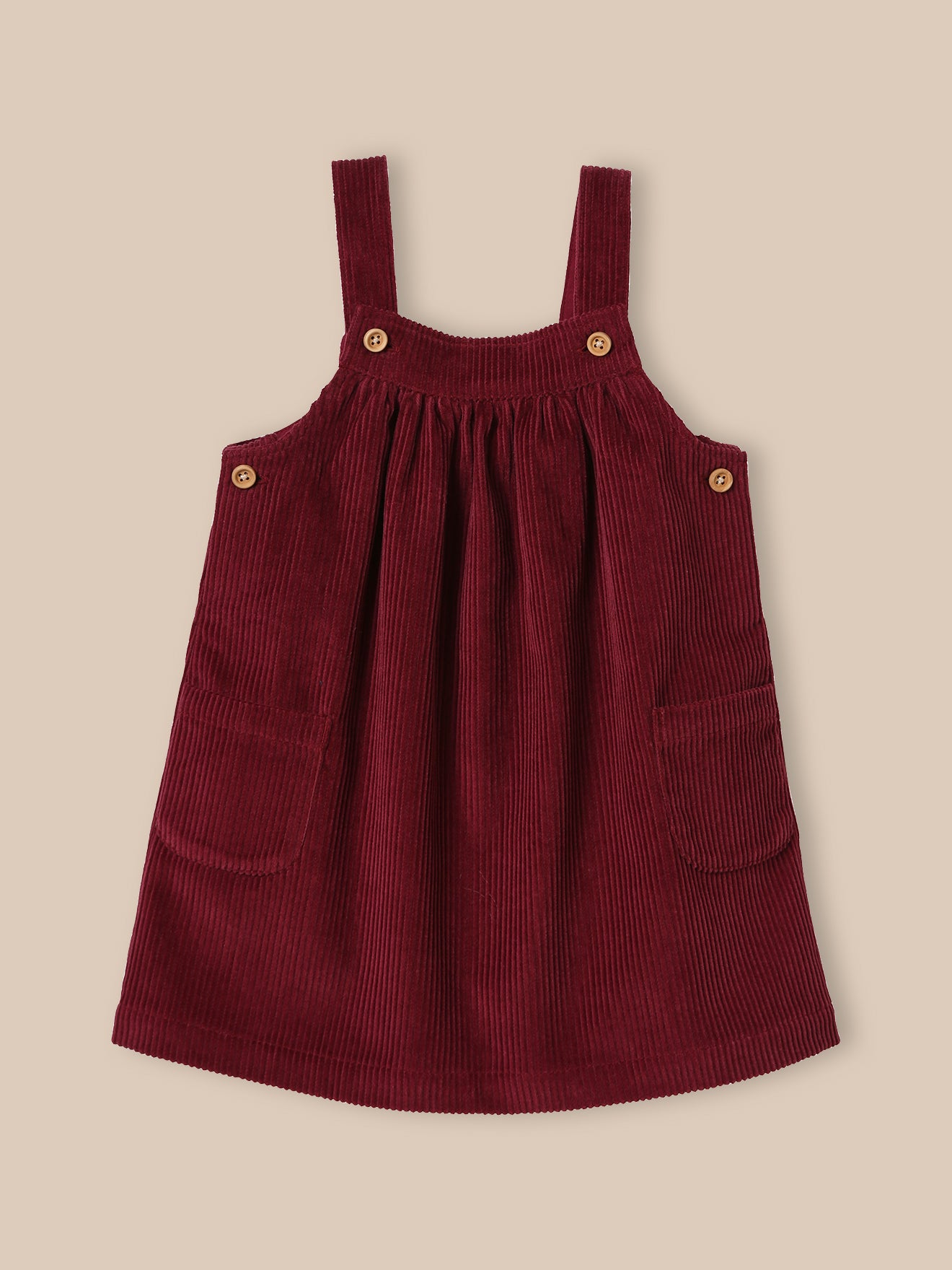 Babyjurk in grof geribd velours