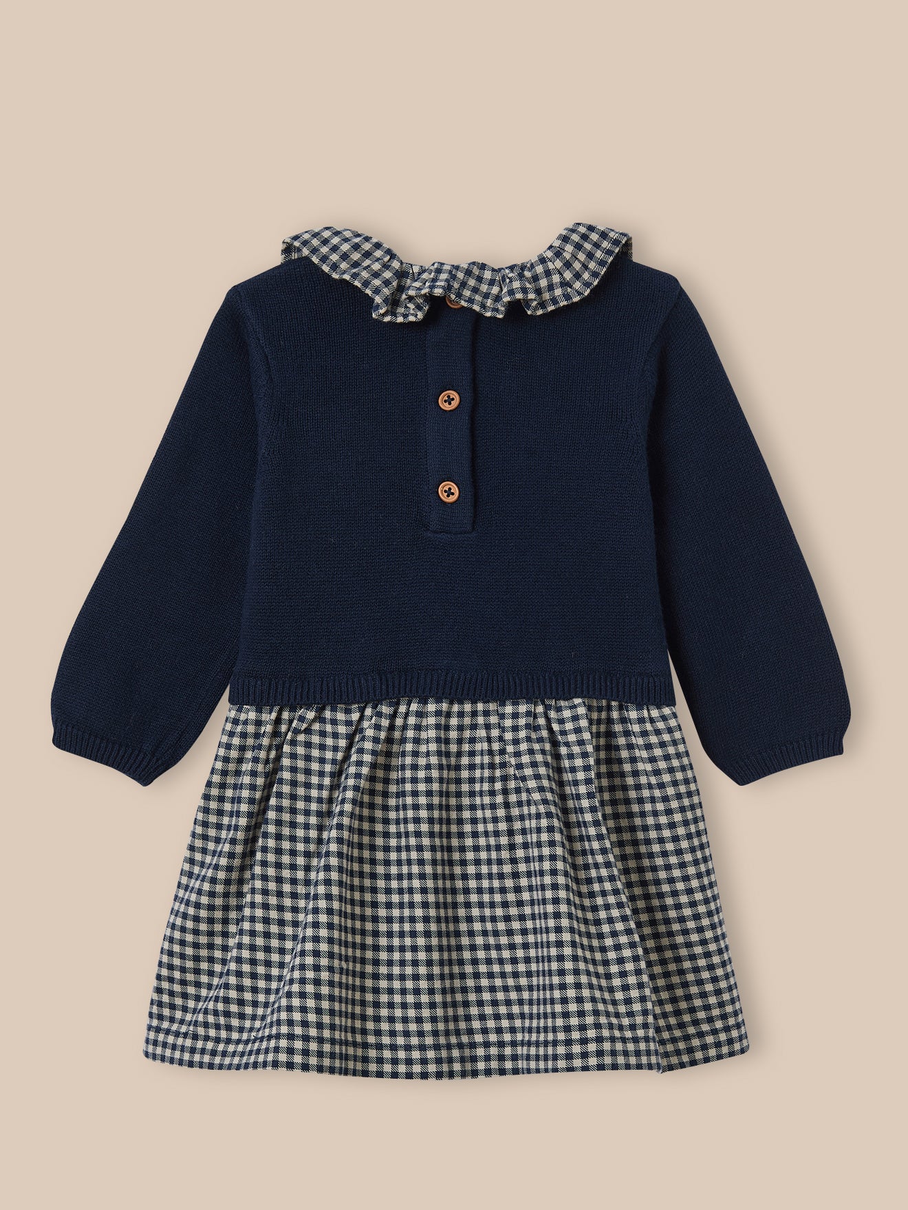Babyjurk in 2 materialen