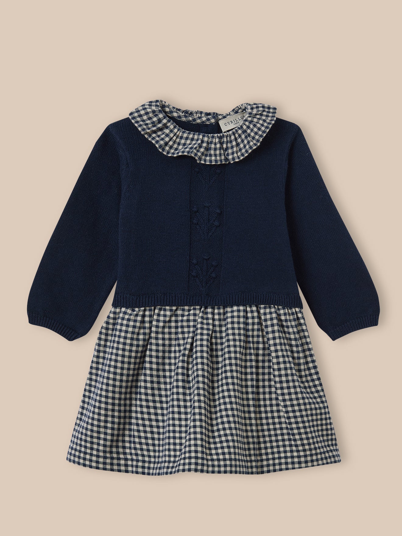 Babyjurk in 2 materialen